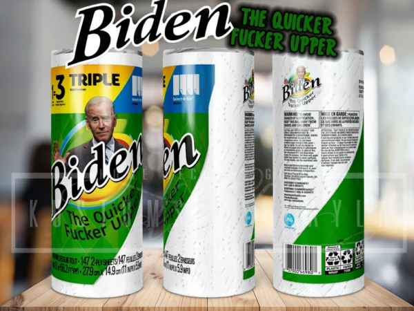 Biden The Quicker F'r Upper Tumbler Wrap Png