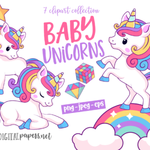 Baby Magical Unicorns Graphic Png