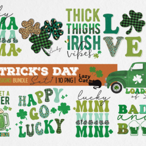 St Patricks Day Sublimation Png Bundle