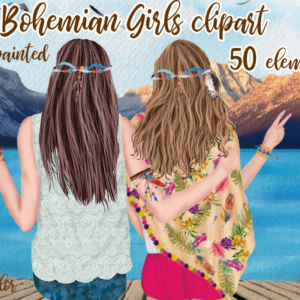 Bohemian Girls Clipart Png