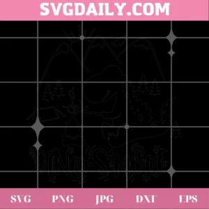 Dinosaur Dino-S'More Summer Camp, Svg Png Dxf Eps Invert