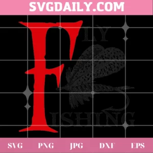 Fly Fishing Lures, Svg Png Dxf Eps Digital Download Invert