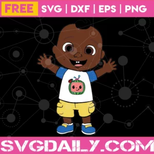 Free Cocomelon Cody, Vector Illustration Invert