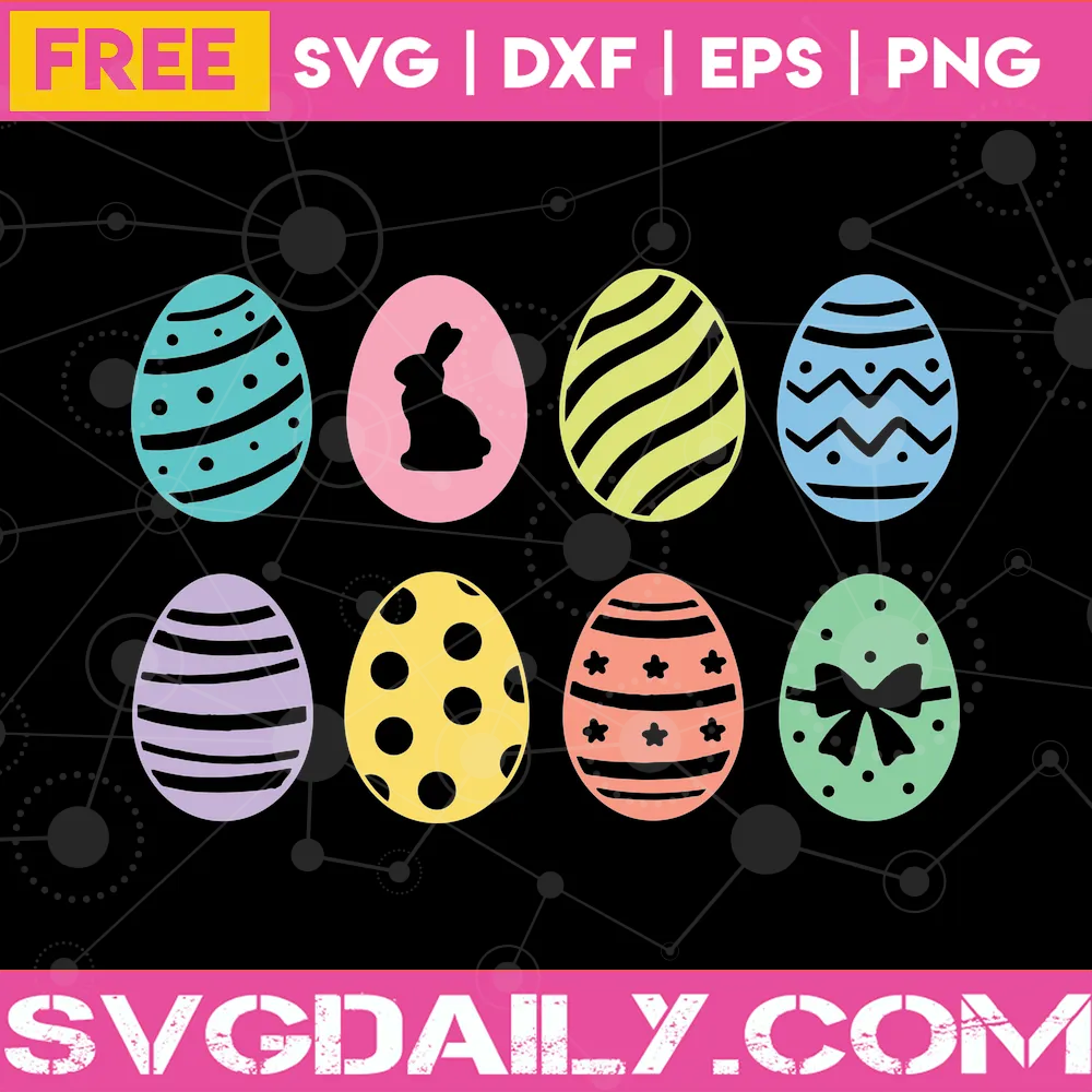 Free Easter Egg Bundle Svg