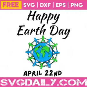 Free Happy Earth Day Svg Design