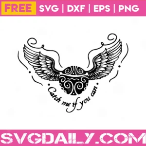 Free Harry Potter Golden Snitch Catch Me If You Can, Svg Png Dxf Eps Cricut