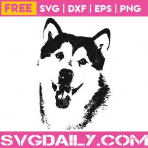 Free Husky Dog, Vector Illustration