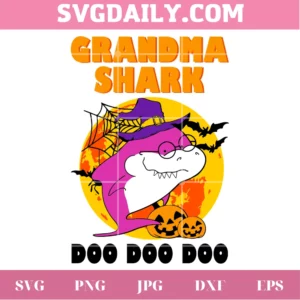 Halloween Grandma Shark Doo Doo Doo, Vector Files