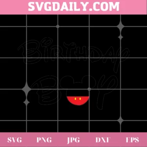 Mickey Mouse Birthday Boy, Svg Png Dxf Eps Digital Download Invert