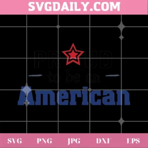 Proud To Be An American Svg Clipart Invert