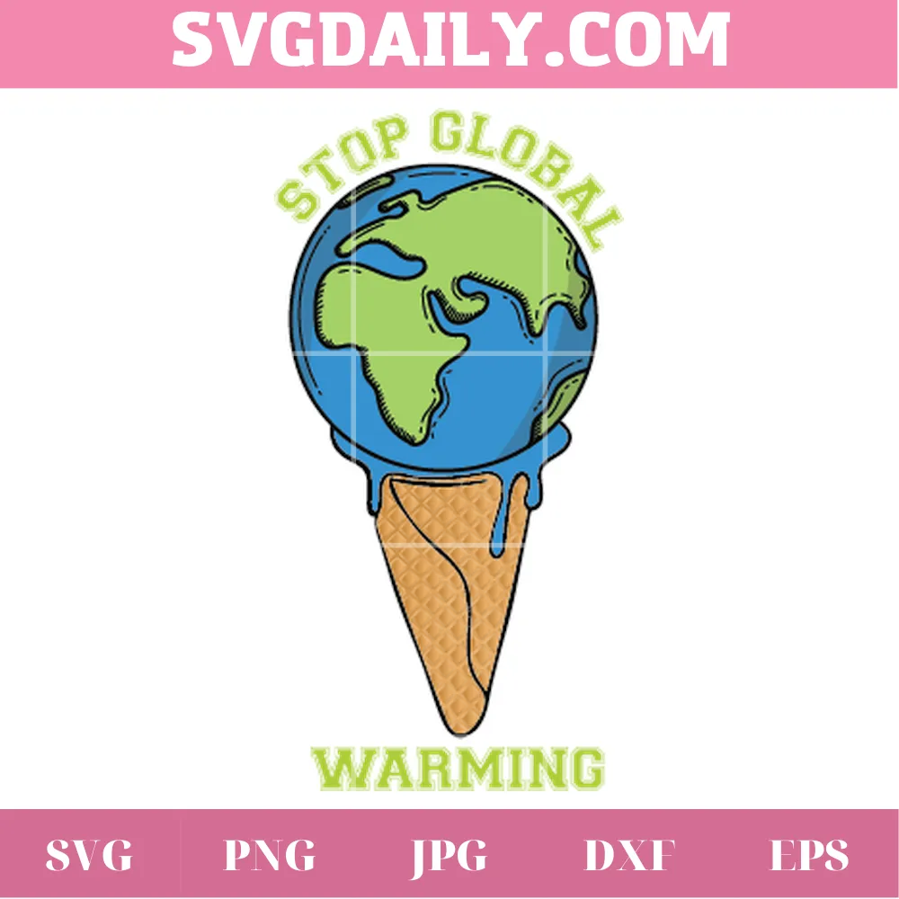 Stop Global Warming Svg Cut File