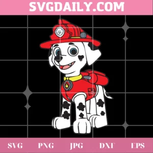 Marshall Paw Patrol Png, Transparent Background Files Invert