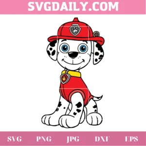 Paw Patrol Marshall Png, Downloadable Files
