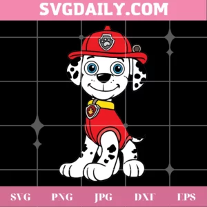 Paw Patrol Marshall Png, Downloadable Files Invert