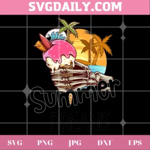 Summer Dreams, Svg Png Dxf Eps Digital Download Invert