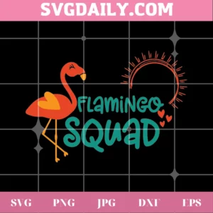 Summer Flamingo Clipart, Svg Png Dxf Eps Cricut Silhouette Invert