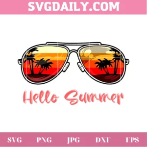 Summer Sunglasses Clipart, Svg Png Dxf Eps Cricut