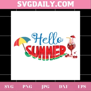 Summer Watermelon Clipart, Laser Cut Svg Files