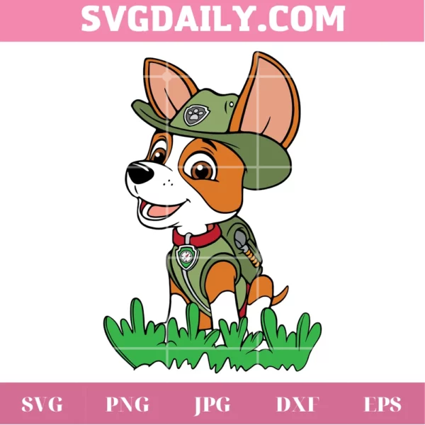 Tracker Paw Patrol Clipart, Premium Svg Files