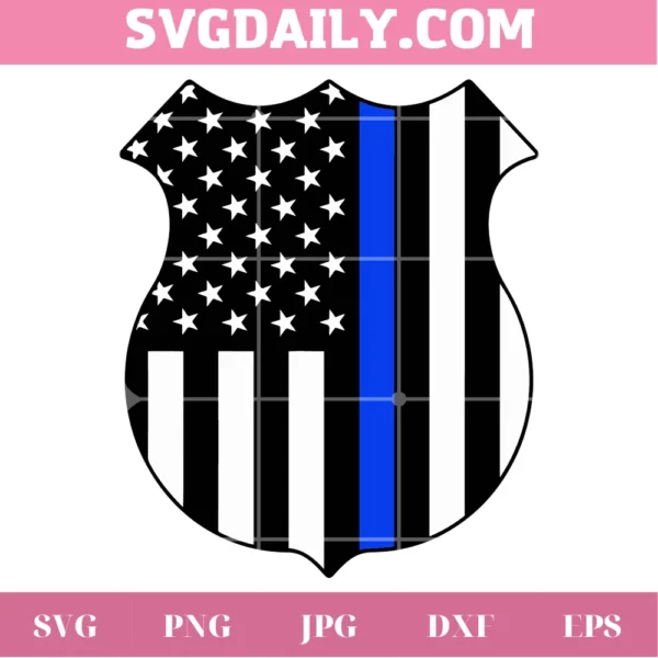 Police Badge Clipart, Svg Png Dxf Eps Designs Download