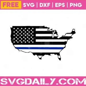 Police Flag Svg Free