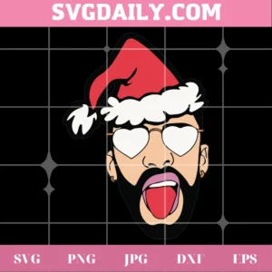 Bad Bunny Christmas, Svg Png Dxf Eps Designs Download Invert
