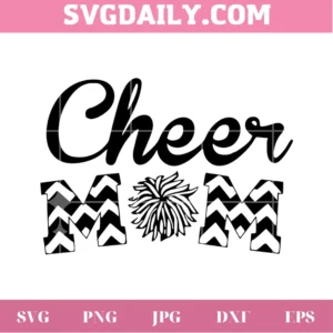 Cheer Mom Clipart For Mother'S Day, Svg Png Dxf Eps Designs Download