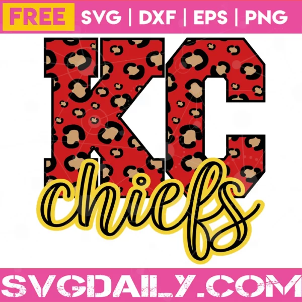 Cricut Leopard Kc Chiefs Svg Free