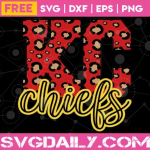 Cricut Leopard Kc Chiefs Svg Free Invert