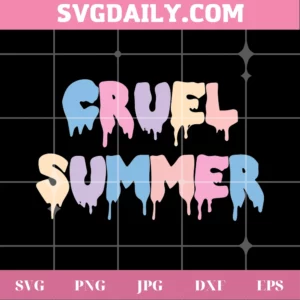Cruel Summer Taylor Swift Song Lover Album Clipart, Svg Png Dxf Eps Digital Download