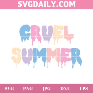 Cruel Summer Taylor Swift Song Lover Album Clipart, Svg Png Dxf Eps Digital Download Invert