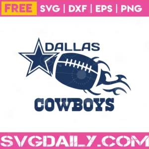 Dallas Cowboys Clipart Free, Svg Png Dxf Eps Cricut Silhouette