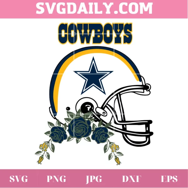 Dallas Cowboys Helmet, Svg Png Dxf Eps Designs Download
