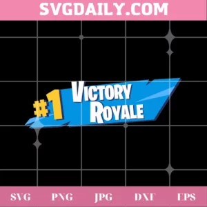 Fortnite #1 Victory Royale Vector Image, Svg Png Dxf Eps Digital Download