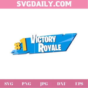 Fortnite #1 Victory Royale Vector Image, Svg Png Dxf Eps Digital 