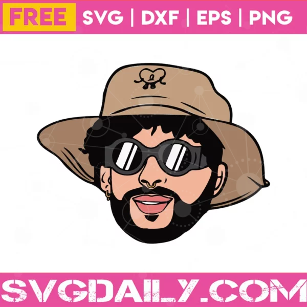 Free Bad Bunny, Svg Png Dxf Eps Digital Download