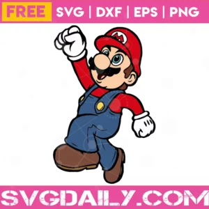 Free Mario Jumping Super Mario Clipart, Svg Png Dxf Eps