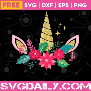 Free Unicorn Head Clipart, Svg Png Dxf Eps Designs Download Invert