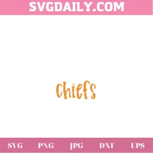 Kansas City Chiefs Headdress, Vector Illustrations Invert