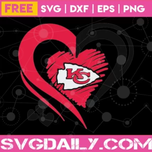 Kansas City Chiefs Logo Heart, Free Transparent Png Invert