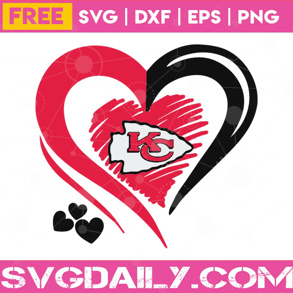 Kansas City Chiefs Logo Heart, Free Transparent Png