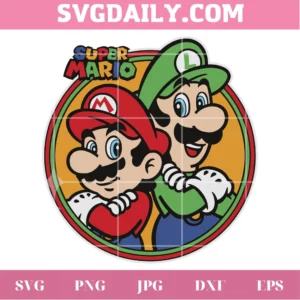 Mario And Luigi Super Mario Svg Clipart