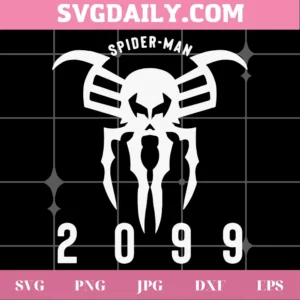 Spiderman 2099 Comic Logo Black And White, Png File For Commercial Use