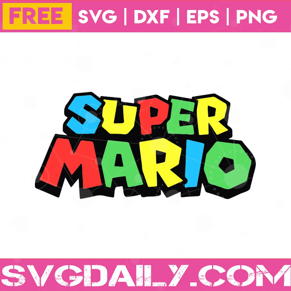 Super Mario Logo Png Free, Transparent Background File