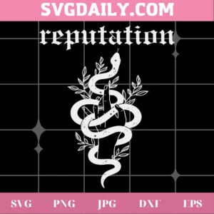Taylor Swift Snake Reputation Album Clipart Image, Svg Png Dxf Eps