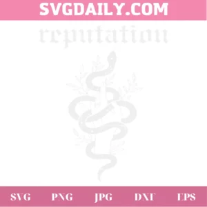 Taylor Swift Snake Reputation Album Clipart Image, Svg Png Dxf Eps Invert