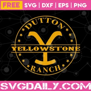 Yellowstone Dutton Ranch Svg Free, Downloadable Files Invert