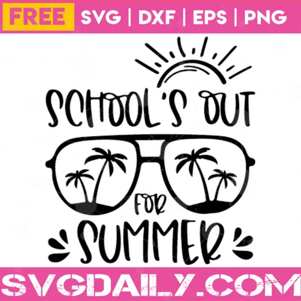 Free School'S Out For Summer Black And White Clipart