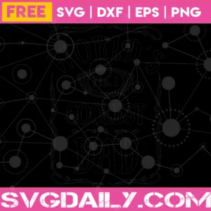 Free World’S No 1 Coolest Dad Clipart Image, Svg Png Dxf Eps Cricut Files Invert