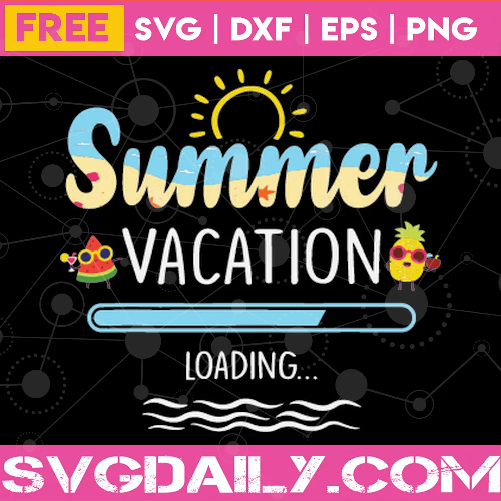 Summer Vacation Clipart Free, Svg Png Dxf Eps Cricut